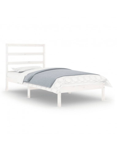 Giroletto Bianco in Legno Massello 90x190 cm Single