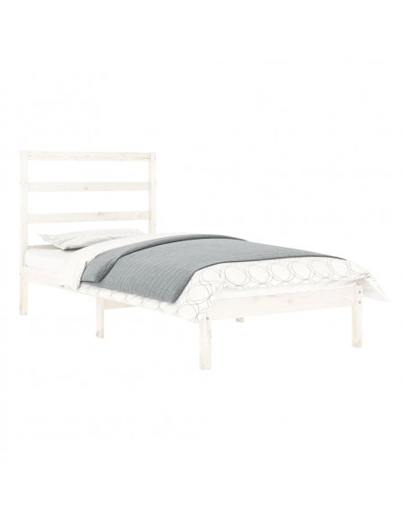 Giroletto Bianco in Legno Massello 90x190 cm Single