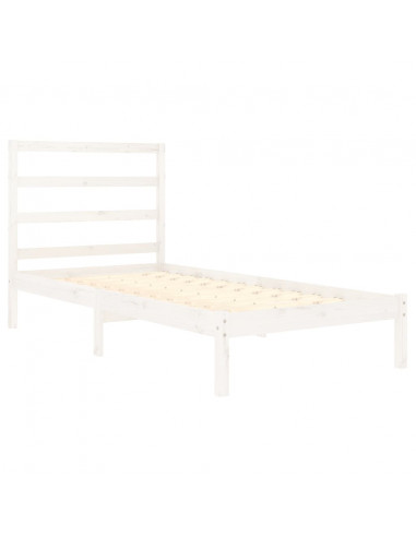 Giroletto Bianco in Legno Massello 90x190 cm Single