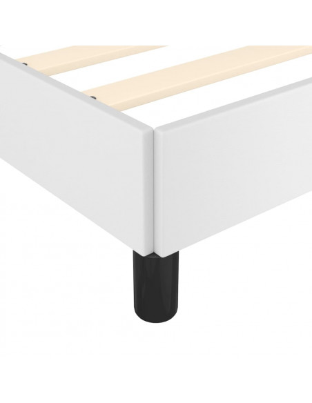Giroletto con Testiera Bianco 180x200 cm in Similpelle