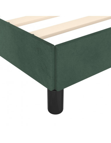 Giroletto con Testiera Verde Scuro 200x200 cm in Velluto