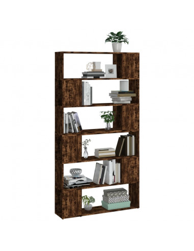 Libreria/Divisorio Rovere Fumo 100x24x188 cm