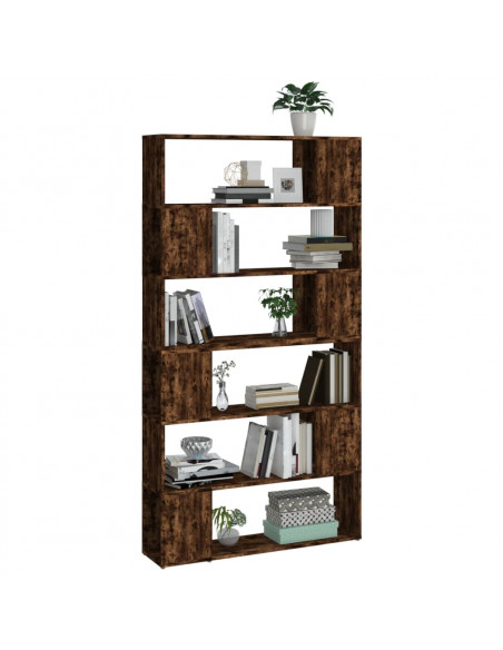 Libreria/Divisorio Rovere Fumo 100x24x188 cm