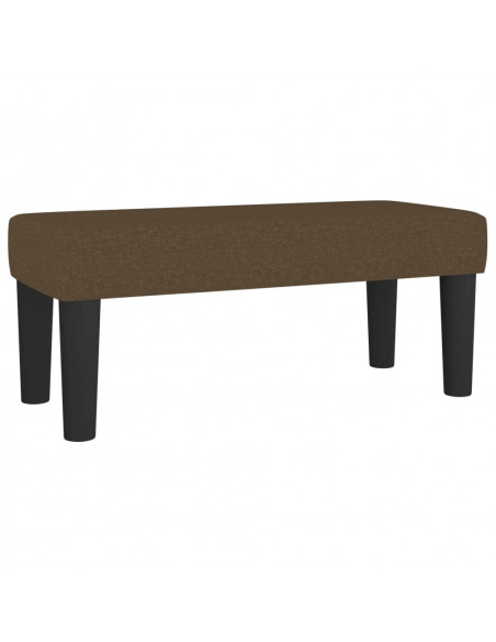 Giroletto a Molle con Materasso Marrone Scuro 90x190cm Tessuto