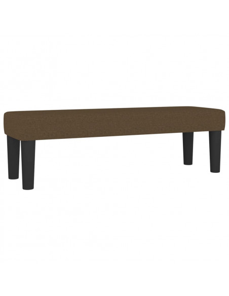 Giroletto a Molle con Materasso Marrone Scuro 180x200cm Tessuto