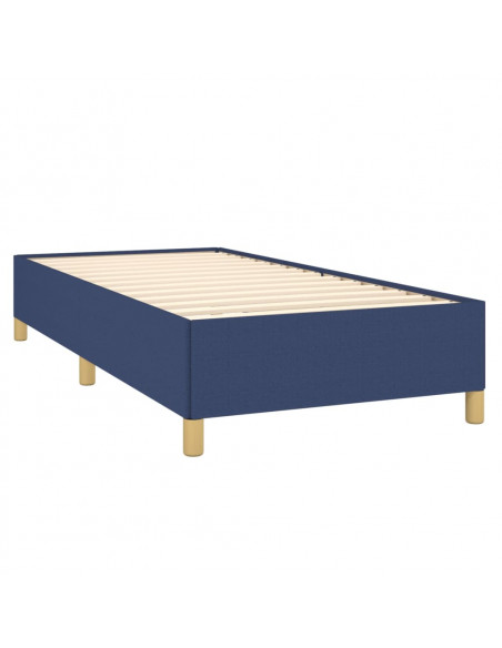Giroletto a Molle con Materasso Blu 80x200 cm inTessuto