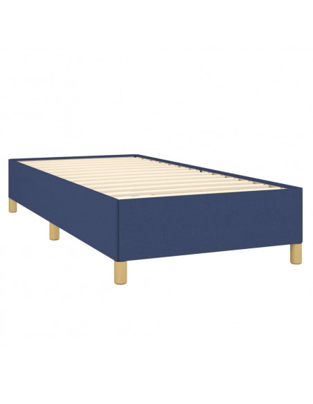 Giroletto a Molle con Materasso Blu 90x190 cm in Tessuto