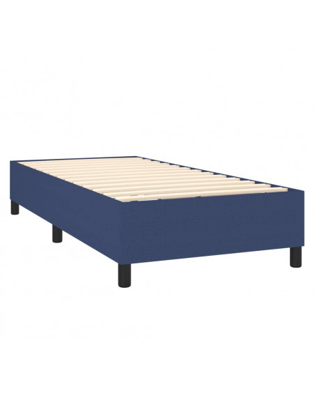 Giroletto a Molle con Materasso Blu 80x200 cm inTessuto