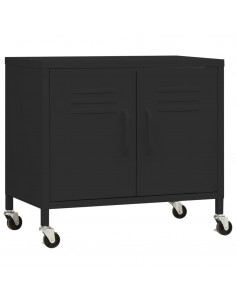 Armadietto Nero 60x35x56 cm in Acciaio 2