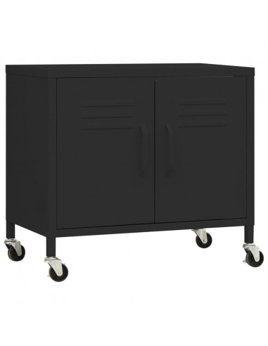 Armadietto Nero 60x35x56 cm in Acciaio