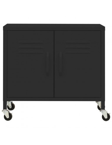 Armadietto Nero 60x35x56 cm in Acciaio