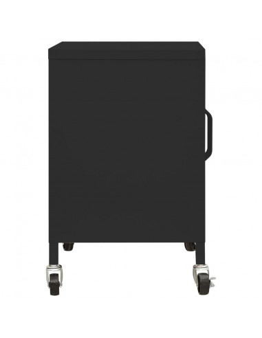 Armadietto Nero 60x35x56 cm in Acciaio