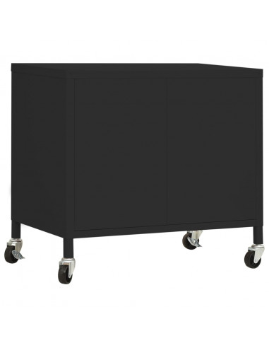 Armadietto Nero 60x35x56 cm in Acciaio