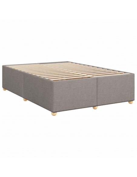 Giroletto a Molle con Materasso Tortora 140x200 cm in Tessuto