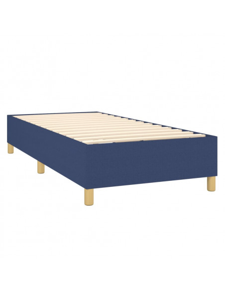 Giroletto a Molle con Materasso Blu 80x200 cm inTessuto