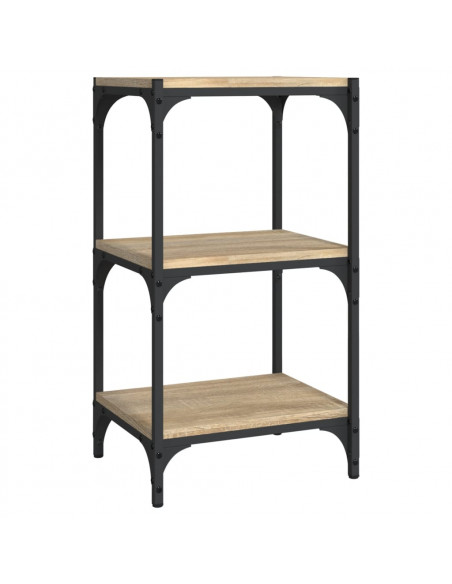 Libreria Rovere Sonoma 40x33x70,5cm Legno Multistrato e Acciaio
