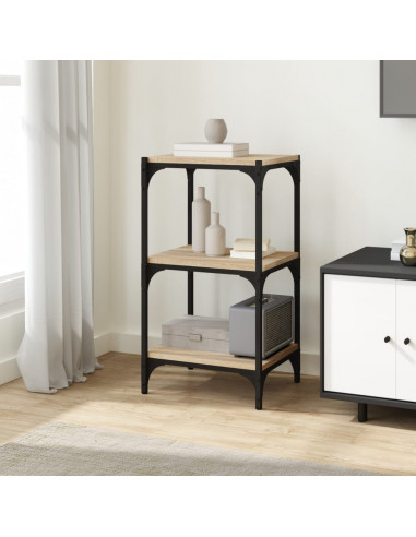 Libreria Rovere Sonoma 40x33x70,5cm Legno Multistrato e Acciaio