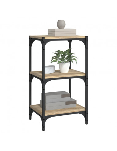 Libreria Rovere Sonoma 40x33x70,5cm Legno Multistrato e Acciaio