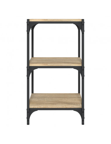 Libreria Rovere Sonoma 40x33x70,5cm Legno Multistrato e Acciaio