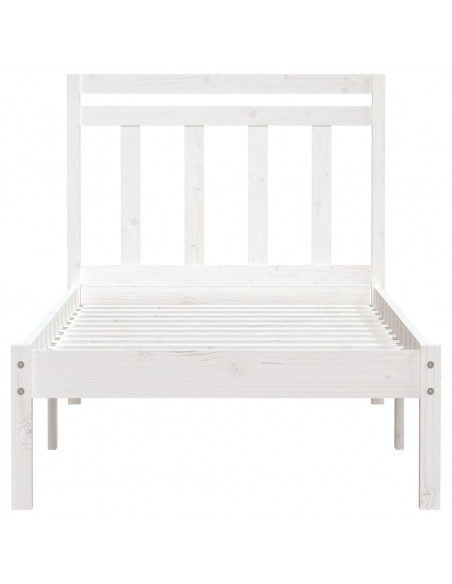 Giroletto Bianco 90x190 cm Single in Legno Massello