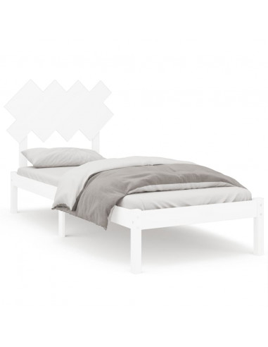 Giroletto Bianco 90x190 cm Single in Legno Massello