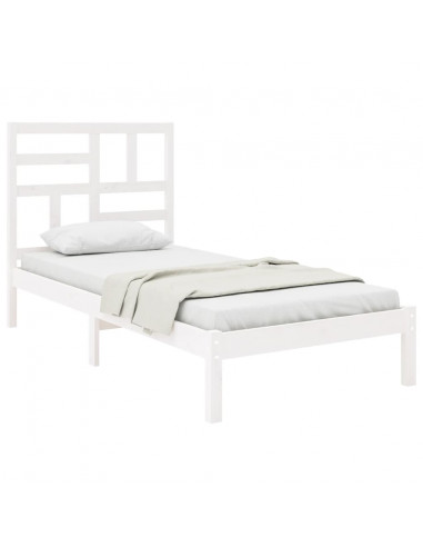 Giroletto Bianco in Legno Massello 90x190 cm Single