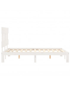 Giroletto con Testiera Bianco Small Double Legno Massello 2