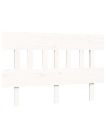 Giroletto con Testiera Bianco Small Double Legno Massello