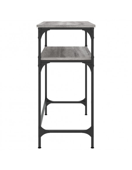Tavolino Consolle Grigio Sonoma 75x35,5x75 cm Legno Multistrato