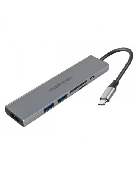 Mediacom MD-C312 Docking Station USB-C to HDMI/2*USB2.0/SD/microSD/USB-C