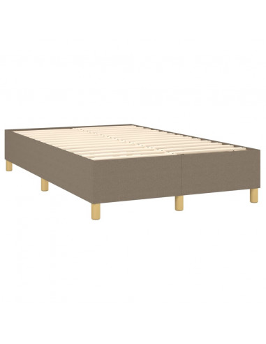 Giroletto a Molle con Materasso Tortora 120x200 cm in Tessuto