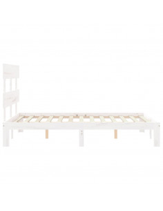 Giroletto con Testiera Bianco Small Double Legno Massello 2