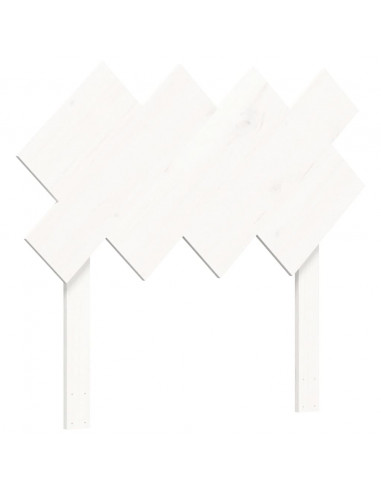 Giroletto con Testiera Bianco Single in Legno Massello