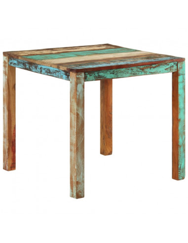 Tavolo da Pranzo 82x80x76 cm in Legno Massello di Recupero