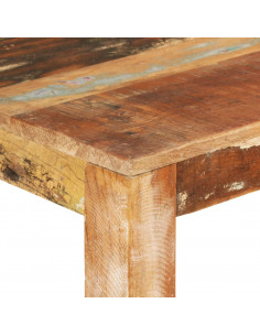 Tavolo da Pranzo 110x55x76 cm in Legno Massello di Recupero