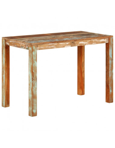 Tavolo da Pranzo 110x55x76 cm in Legno Massello di Recupero