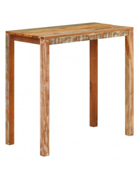 Tavolo da Bar 112x55x108 cm in Legno Massello di Recupero
