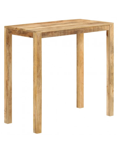 Tavolo da Bar 112x55x108 cm in Legno Massello di Mango