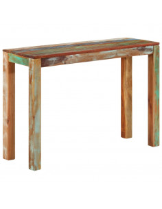 Tavolo Consolle 110x35x76 cm in Legno Massello di Recupero