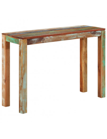 Tavolo Consolle 110x35x76 cm in Legno Massello di Recupero