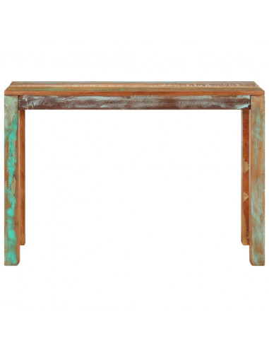 Tavolo Consolle 110x35x76 cm in Legno Massello di Recupero