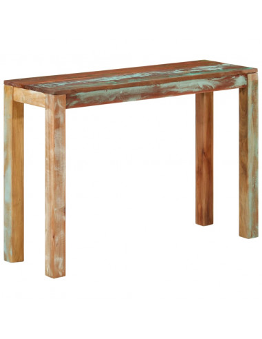 Tavolo Consolle 110x35x76 cm in Legno Massello di Recupero