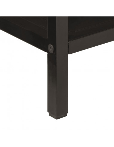 Tavolo Consolle 100x35x76 cm in Legno Massello di Mango e Ferro