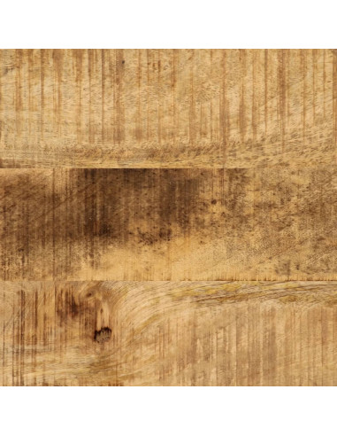 Tavolo Consolle 100x35x76 cm in Legno Massello di Mango e Ferro