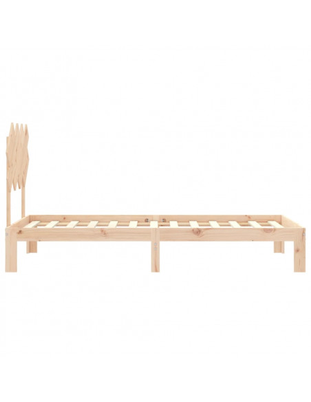 Giroletto con Testiera Single in Legno Massello