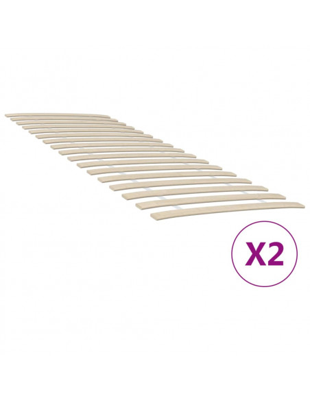 Reti a Doghe con 34 Doghe 2 pz 70x200 cm
