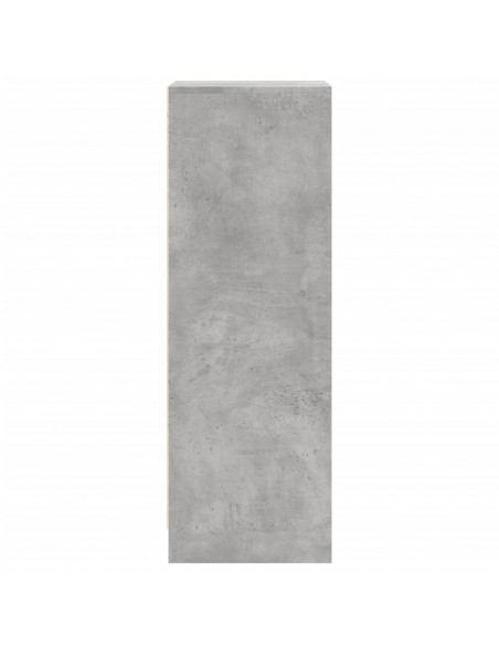 Credenza con LED Grigio Cemento 42,5x34x100cm Legno Multistrato