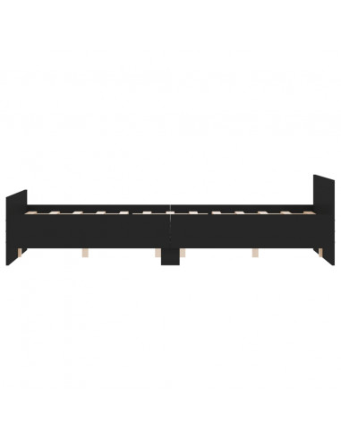 Giroletto con Testiera e Pediera Nero 135x190 cm