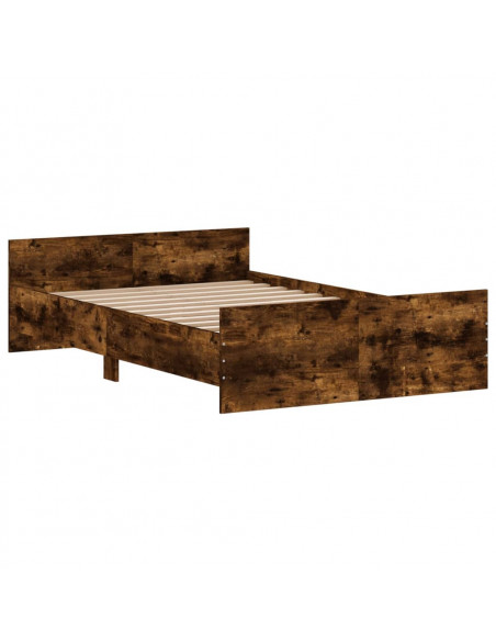 Giroletto con Testiera e Pediera Rovere Fumo 120x190 cm