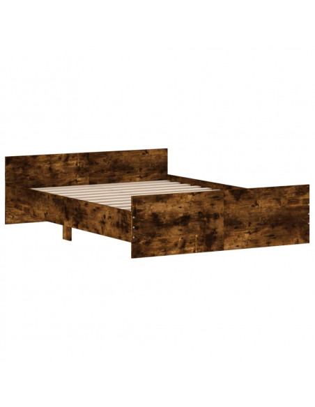 Giroletto con Testiera e Pediera Rovere Fumo 135x190 cm